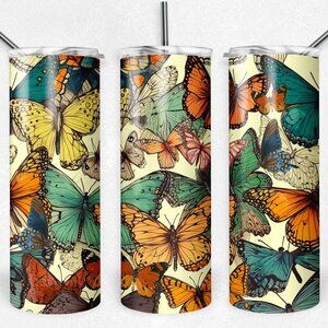 Butterfly Metal Insulated Tumbler
